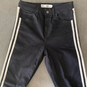 Top shop Jamie skinny jeans with stripes